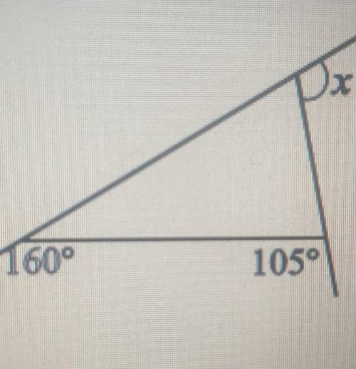 Обчисліть кут х, зображеного на рисунку​
