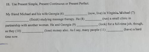 Use Present Simple, Present Continious or Present Perfect​