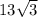 13 \sqrt{3}