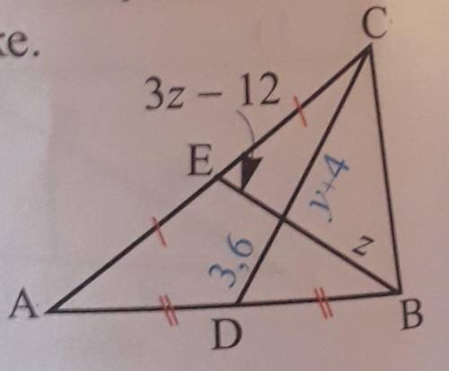 Найдите значение переменной на рисунке,если BE и CD-медианы треугольника }​