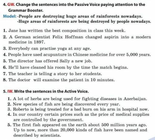 PASSIVE VOICE. AKTIVE VOICE​