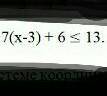 Решите неравенство 7(x-3)+6 13.​