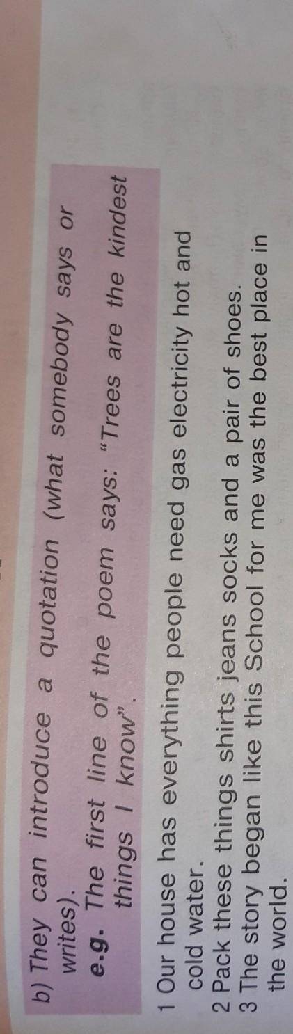 Homework Read and write the sentences correctly.Remember:Colons do two jobs:a) They can introduce th