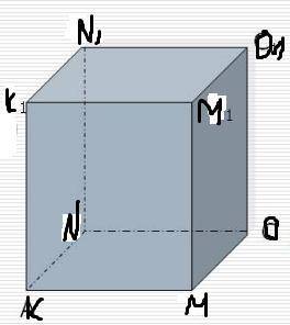 Начерти пралепипет KMNOK1M1N1O1​