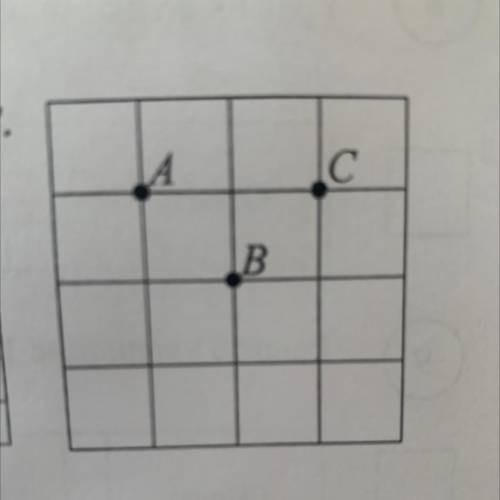 На клетчатой бумаге с размером клетки 1х1 отмечены точки A, B и C. Найдите градусную меру угла ABC.