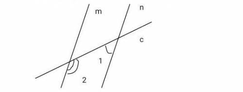 По данным рисунка найдите углы 1 и 2, если m║n и они угол 1 отностися к углу 2 как 1:4​