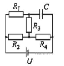 5.Суретте берилген R1 = 2 Ом, R2 = 3 Ом, R3 = 1 Ом, R4 = 2,5 ОмрезисторларU = 4 В туракты кернеу коз