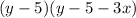 (y-5)(y-5-3x)