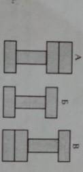I. Бруски, изображенные на рисунке, имеютодинаковые размеры и массы. В каком случае бруски оказывают