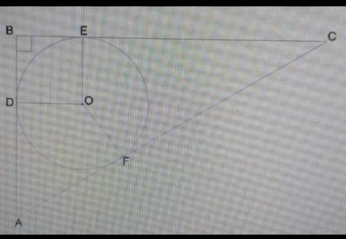 У прямокутний трикутник ABC вписано коло, <B — прямий. Обчисли кути трикутника А та С, а також ку