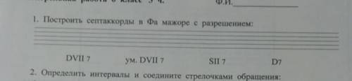 , Нужно построить септаккорды в Фа мажоре с разрешением. Задание в прикреплённом фото.