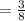 = \frac{3}{8}