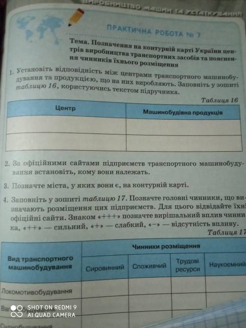 Установіть відповідність між центрами транспортного машинобудування та продукцією , що на них виробл