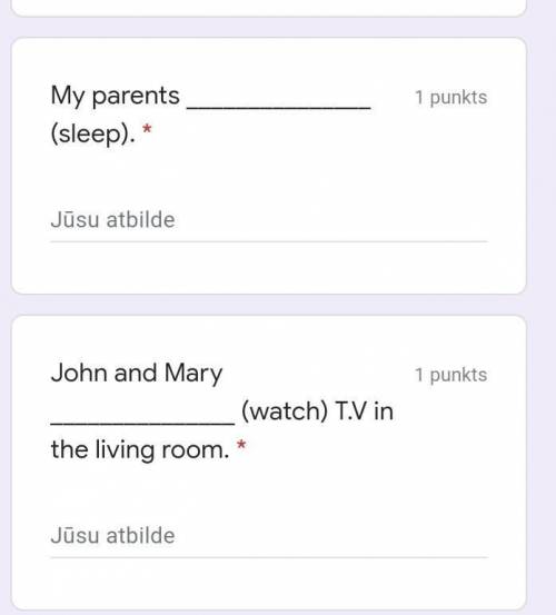 Fill in the blanks using the Present Continuous (am/is/are + ing) tense.​