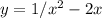 y=1/x^2-2x