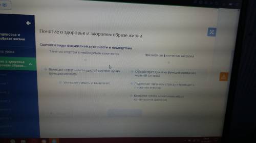 Соотнеси виды физической активности и последствия у меня физкультура 5 класс 4 четверть