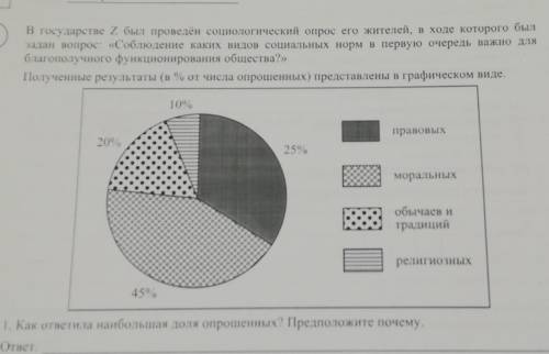 3 В государстве Z был проведён социологический опрос его жителей, в ходе которого былзадан вопрос: «