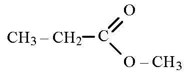 Структурна формула етилпропаноат