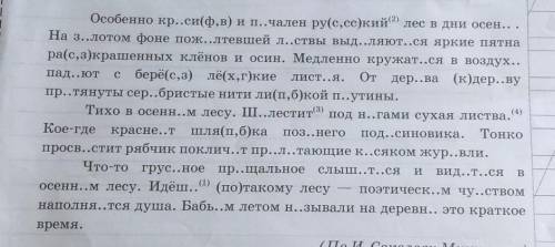 Перепишите текст 1, раскрывая скобки, вставляя,где это необходимо, пропущенные буквы и знаки препина