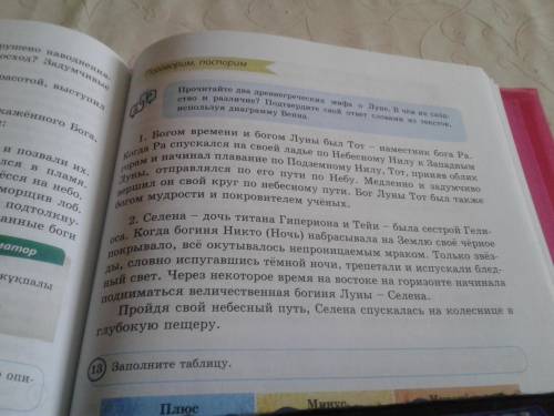 Прочитайте два древнегреческих мифов о Луне. В чём их сходство и различия? Подтвердите свой ответ сл