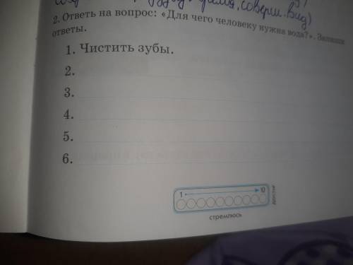 ответь на вопрос: Для чего человеку нужна вода?. Запиши ответы.