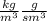 \frac{kg}{ {m}^{3} } \frac{g}{ {sm}^{3} }