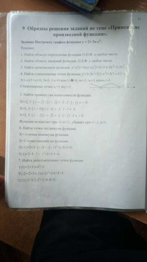 Нужно найти точки максимум и минимум f(x)=x^3-x+3По этому примеру