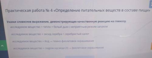 Практическая работа номер четыре определение питательных веществ в составе пищи 7 класс Химия Билим