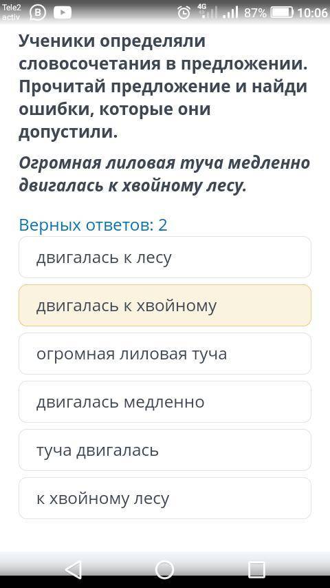 ученики определяли словосочетания предложения прочитай предложения Найди ошибки которые не допустили