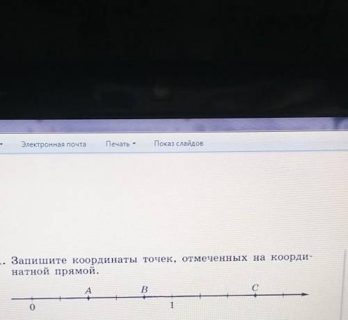 Запиши координаты точек, отмеченных на координатной прямой.​