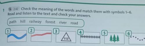 2.42 1Check the meaning of the words and match them with symbols 1–6.Read and listen to the text and