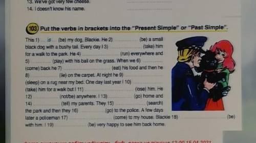 Put the verbs in brackets into the present simple or past simplе​