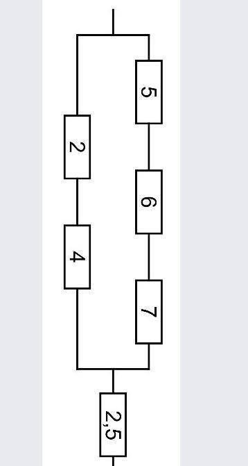 Визначитти загальний опір схеми опори окремих резисторів вказаних на малюнку ​