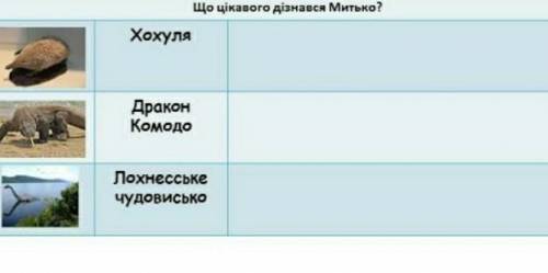 Що цікавого дізнався Митько?ХохуляДраконЛохненськечудовисько​