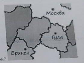 На рисунке изображён фрагмент карты европейской части России расстояние между москвой и тулой 230км.