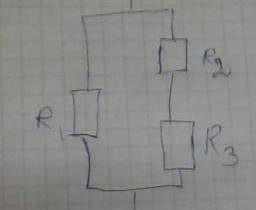 Мне надо найти R общаю? Если R2 и R3 подключены последовательно, а R1 c ними параллельно , немогу ре