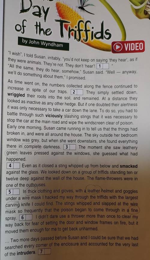 10.4.d the text. For each gap choose from thesentences (A-H) the one thatbest completes each gap. Th