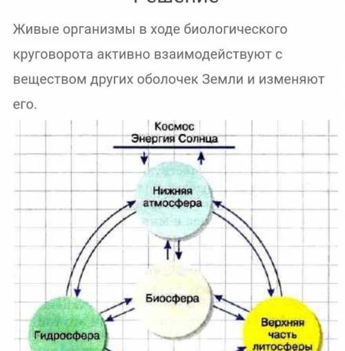 здравствуйте сделать ДЗ по географии П 47-50 стр 152 Биосфера сфера жизни.Нужно ответить на вопрос :