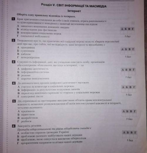 Треба виконати тести з громад освіти будь ласка​