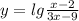 y = lg \frac{x - 2}{3x - 9}