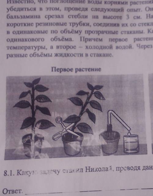 Какую задачу ставил Николай,проводя данный опыт?можно ответить щас я пишу впр​