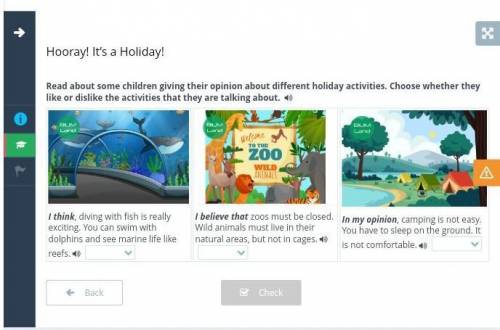 Hooray! It’s a Holiday! Read about some children giving their opinion about different holiday activi