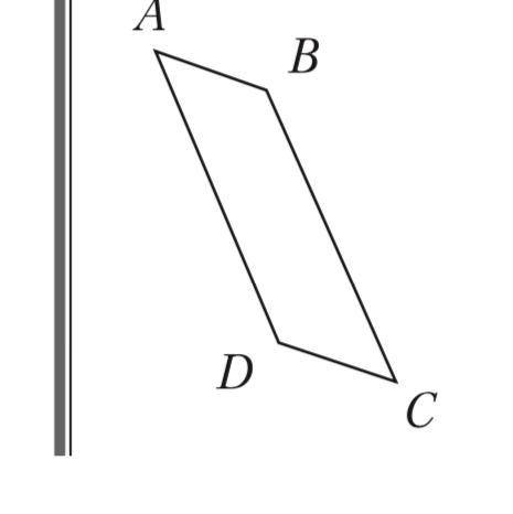 Постройте изображение предмета АВСD (см. рис.) в плоском зеркале.