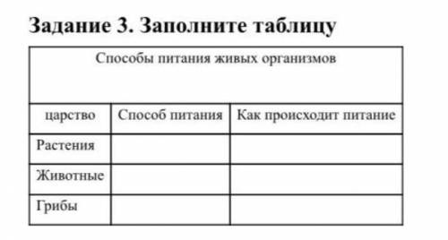 питания живых организмов царство питанияКак происходит питаниеРастенияЖивотныеГрибы ​