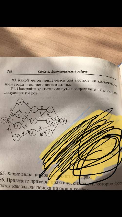 Постройте критические пути и определите их длины для следующих графов: Фото прикрепил .