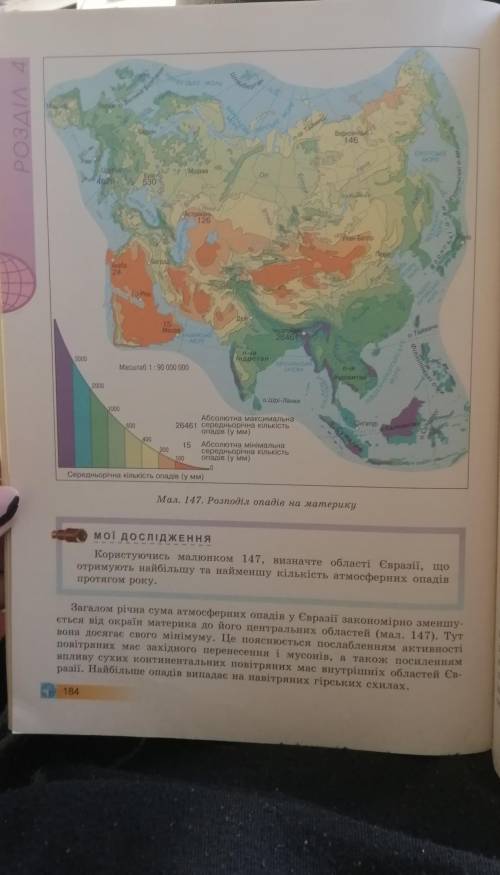 За малюнком 147 охарактеризуйте як змінюватиметься клімат у межах помірного поясу Євразії​