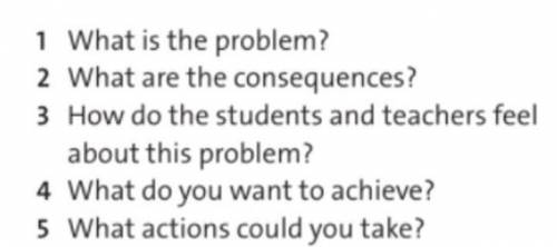 Составьте диалог о проблемах в нашей школе В качестве примера можете использовать вопросы из прикреп
