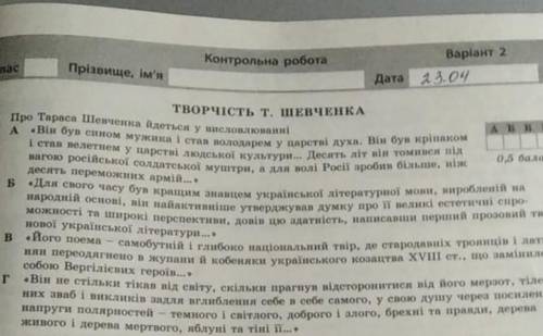 Про Тараса Шевченка йдеця у висловлювані​