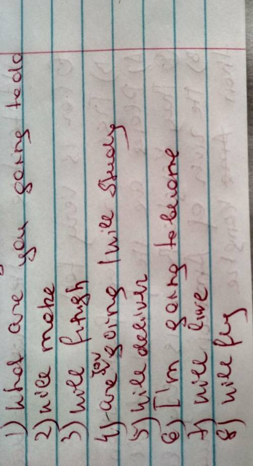 1) What 3. Use will or going to to complete the gaps.you(do) next weekend?Do you have any plans?2) D