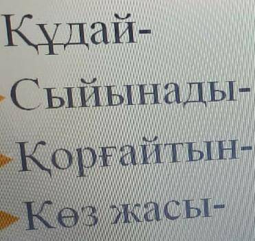 Берилген создерди аударып сойлем курандар кудай сыйынады коргайтын коз жасы​